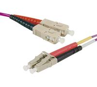 Jarretière optique duplex HD multi OM4 50/125 SC-UPC/LC-UPC erika - 0,5 m