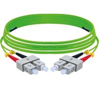 Jarretière optique duplex HD multi OM5 50/125 SC-UPC/SC-UPC vert - 1 m