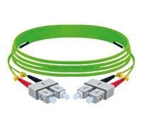 Jarretière optique duplex HD multi OM5 50/125 SC-UPC/SC-UPC vert - 5 m
