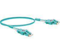 Jarretière optique duplex UHD uniboot OM3 50/125 LC-UPC/LC-UPC aqua - 3 m