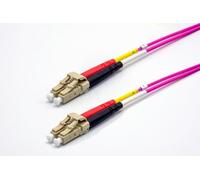 Jarretière zip 2,0mm OM4 50/125 LC-UPC/LC-UPC LSZH magenta 5m