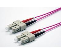 Jarretière zip 2,0mm OM4 50/125 SC-UPC/SC-UPC LSZH magenta 5m