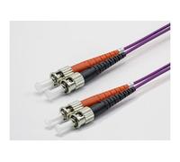 Jarretière zip 2,0mm OM4 50/125 ST-UPC/ST-UPC LSZH magenta 5m