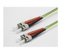 Jarretière zip 2,0mm OM5 50/125 ST-UPC/ST-UPC LSZH lime 50m