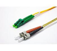 Jarretière zip 2,0mm OS2 G652D LC-APC/ST-UPC LSZH jaune 50m