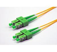 Jarretière zip 2,0mm OS2 G652D SC-APC/SC-APC LSZH jaune 0,5m