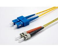 Jarretière zip 2,0mm OS2 G652D SC-UPC/ST-UPC LSZH jaune 5m