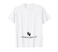J'arrive bientôt, cadeau future maman annonce Grossesse T-Shirt