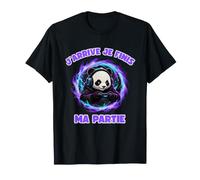j'arrive Je Finis ma Partie Panda Gamer Humour Console pc T-Shirt