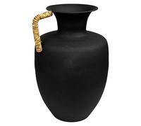 JARRO METAL NEGRO ASA C/MIMBRE