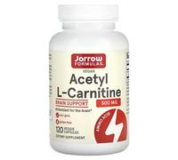 Jarrow Formulas Acétyl-L-Carnitine Vegan, 500 Mg, 120 Capsules Végétariennes