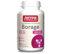 Jarrow Formulas, Borage Oil (Huile de Bourrache), 1.200mg, avec Acide Gamma-Linolénique, 120 Capsules molles, Sans Gluten, Sans Soja, Sans OGM
