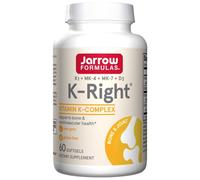 Jarrow Formulas K-Right, Vitamines K + D3 2000 UI - 60 gélules