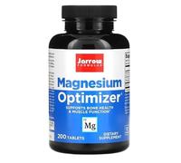 Jarrow Formulas Magnesium Optimizer - 200 comprimés - avec Taurine et Vitamine B6, Soutien Musculaire et Nerveux