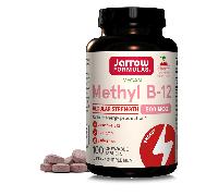 Jarrow Formulas Methyl B12 (Methylcobalamin) 500 mcg Cherry - 100 Comprimés Chaweble