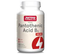 Jarrow Formulas, Pantothenic Acid (Acide Pantothénique), 500mg, Vitamine B5, 100 Capsules végétaliennes, Sans Gluten, Sans Soja, Végétarien, Sans OGM