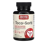 Jarrow Formulas Toco-Sorb - 60 softgels - Haute Absorption d'Antioxydants Naturels, Soutien Cardiovasculaire pour une Santé Optimale