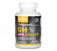 Jarrow Formulas Ubiquinol QH-absorb 100mg - 60 Softgels - Absorption Maximale & Soutien Cardiovasculaire