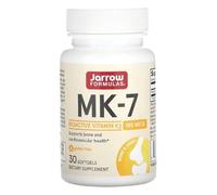 Jarrow Formulas Vitamine K2 MK-7 180mcg - 30 Softgels - Soutien Cardiovasculaire et Osseux, Haute Absorption