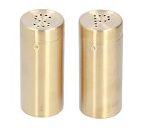 Jars Shaker en acier inoxydable 2pcs set Shakers Set, or pratique en or avec couverture, conteneur d'assaisonnement, pour condiments Modern Home Kitchen (Gold) (or)