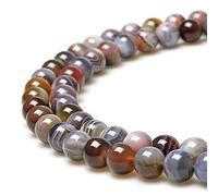 jartc Perles Rondes en Vrac en Agate Persane Naturelle 8mm pour Bijoux Bracelet Collier Accessoires