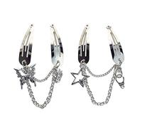 Jartto Novel Online Celebrity Side Clip Retro Cool Papillons Petite épingle à cheveux BB Clip Gothique Papillons Barrettes pour filles