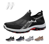 Jarv Cooling Comfort Sneaker, Atlacoast Cooling Comfort Sneaker, Summer Breathable Mesh Slip-on Casual Sports Shoes (Black,40)