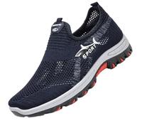 Jarv Cooling Comfort Sneaker, Atlacoast Summer Breathable Slip-on Sports Walking Shoes, Lightweight Anti-Slip, for Man (Blue,47)