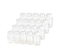 Jarvials 80 ML Mini voyage plastique vide bouteille blanc bouchon en plastique portable savon pour les mains vaporisateur transparent bouteille rechargeable 80CC réservoir de stockage 50pcs