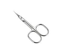 JARVISTAR Ciseaux à cuticules Ciseaux guisés extra fins en acier trempé Ciseaux de manucure avec surface de coupe incurvée à ongles pour cuticules, sourcils, résidus de cils, 9,3 cm