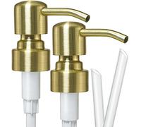 JASAI Royal Lot de 2 Pompes à Savon de Rechange pour Distributeur de Savon à Bouche Standard, Pompe à Savon Durable en Acier Inoxydable 304 antirouille pour Bouteille de Savon à Vaisselle.