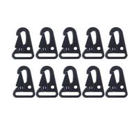 Jasaly Boucle à Bec D', Pince à Bouche Élargie, Accessoires de Quincaillerie pour Bagages, Porte-Clés Noir, Boucle de Couteau