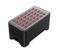 Jasaly Chargeur USB 30 Ports HUB 150 W Universel Mural Bureau Station de Charge Dock pour Téléphone Portable Adaptateur Secteur Installation Facile Facile à Utiliser Prise UE