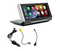 Jasaly Écran Rabattable Réglable Portable de Voiture de 6,86 Pouces sans CarPlay Android Auto Écran de Navigation Tactile Installation Facile