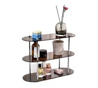 Jasaly Ins Style Étagère de Rangement Multicouche en Acrylique Étagères Décoratives Organisateur de Bureau Maquillage Organisation de B