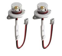 Jasaly Lot de 2 unités DC12-24 V UVC 270-280 NM Purificateur d'eau UV Désinfection Distributeur d'eau pour animaux domestiques Module de désinfection LED