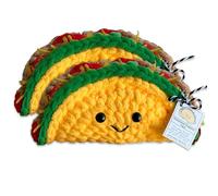 Jasaly Tacos Émotionnels, Crochet, Tacos Positifs Mignons Faits à la Main, Cadeaux Sentimentaux pour Les Amis et la Famille, en Peluche