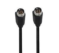 jasavdio Câble mini DIN 8 broches mâle vers mâle, câble vidéo S Mini DIN 8 broches pour écran tactile PLC de remplacement pour caisson de basses JVC - Audio home cinéma (0,5 m)