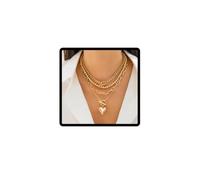 Jascatin Collier ras du cou avec pendentif en forme de cercle pour femmes et filles, Métal