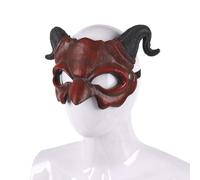 Jascatin Masque d'Halloween en mousse pour déguisement de cosplay (rouge)
