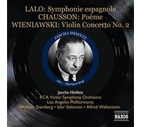 Jascha Heifetz – Œuvres de Lalo, Saint-Saëns, Chausson, Ravel, Tchaïkovski & Wieniawski – CD NAXOS