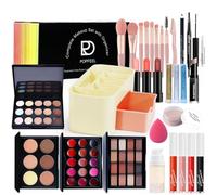 JasCherry Cosmetic Palette de Maquillage 'Classic' Cosmétiques véganes, Ombre Paupière, Blush, Correcteur, Coffret Maquillage Femme, Lip Gloss, Maquillage de Organisateur, Xmas Makeup Gift Set