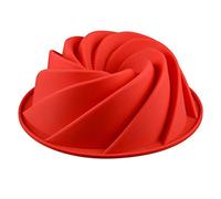 JasCherry Forme de Spirale Moule à Kouglof en Slicone Antiadhésif - Moule en Silicone Moules à Cake pour Gâteau, Grande Gelée, Pain, Pâtisserie, Cheesecake #8