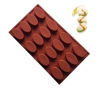 JasCherry Moule en silicone Pour Muffins, Cupcake, Chocolat, Pudding Et Gelée - Ellipse
