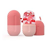 JasCherry Rouleau de glace pour le visage, Ice Roller Visage élimine Les Ridules, Rétrécit Les Pores, Réduit Les Poches, éclaircit et Raffermit la Peau, Convient aux Yeux, au Visage et au Cou