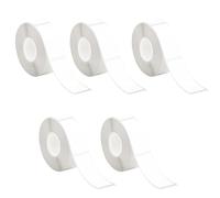 JASFLY 5 Rouleaux de Ruban Adhésif D'étiquette Thermique, Ruban Adhésif D'étiquette Imperméable de 12 * 40mm pour D30/D35/Q30/L11/R11/HP1 la Maison, le Bureau, l'école 160 étiquettes/Rouleau (Blanc)