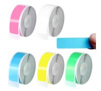 JASFLY 5 Rouleaux de Ruban Adhésif D'étiquette Thermique, Ruban Adhésif D'étiquette Imperméable de 12 * 40mm pour D30/D35/Q30/L11/R11/HP1/P12 la Maison, le Bureau, l'école (160 étiquettes/Rouleau)