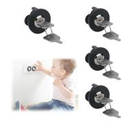 Jasfyee Cache Prise Bébé,Serrure De Prise Avec Clé, Cache Prise Bébé Amovible,Verrouillage De Prise De Cordon Dalimentation De Sécurité Pour Enfants À La Maison Pour Prises Européennes(4pcs)