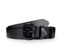 JasGood Ceinture décontractée en cuir pour femme avec boucle dorée, F-noir (boucle noire), 110cm(für Größe 78cm-89cm)