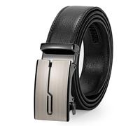 JasGood Ceinture en cuir pour homme - Avec boucle automatique - 3,5 cm de large
